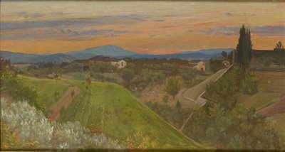 Blick auf den Monte Amiata, Toskana, ca. 1880 von Giovanni Costa