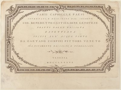 Frontispiz von Giovanni De Pian