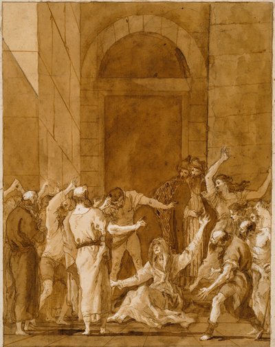 Die Auferweckung der Tabitha von Giovanni Domenico Tiepolo