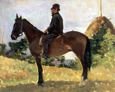 Diego Martelli zu Pferd von Giovanni Fattori