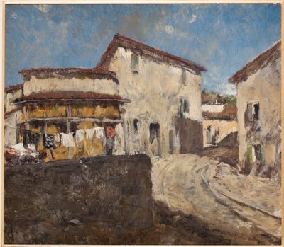 Landstraße und Häuser von Giovanni Forghieri