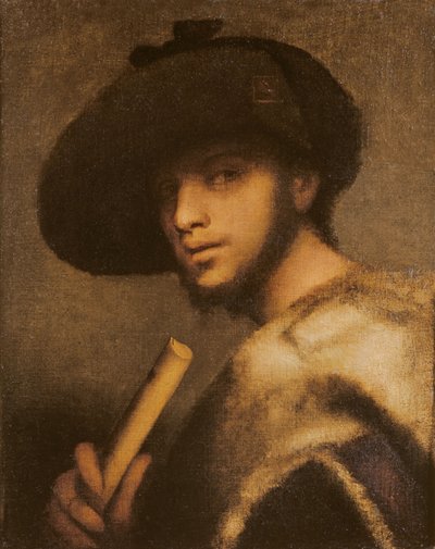 Ein Pfeifer von Giovanni Girolamo Savoldo