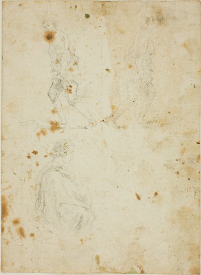 Studien von männlichen Figuren von Giovanni Paolo Panini