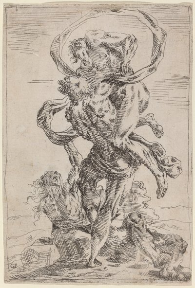 Herkules und Antäus von Giovanni Pietro Possenti