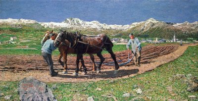 Pflügen von Giovanni Segantini