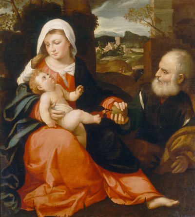 Heilige Familie von Giovanni de Busi Cariani