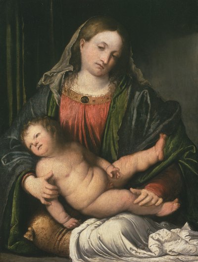 Madonna und Kind, ca. 1516-17 von Girolamo Romanino