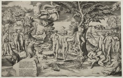 Liebe in den Elysischen Feldern, 1563 von Giulio Bonasone