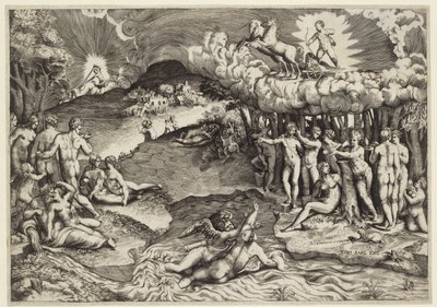 Der Triumph der Liebe, 1545 von Giulio Bonasone