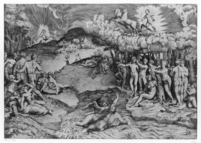 Triumph der Liebe von Giulio Bonasone