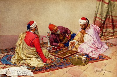 Die Backgammon-Spieler von Giulio Rosati