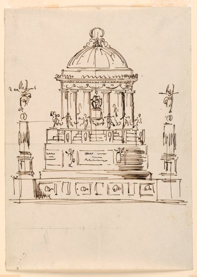Entwurf für ein Denkmal von Giuseppe Barberi