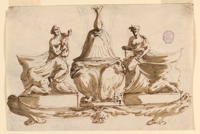 Entwurf für ein Tintenfass von Giuseppe Bernardino Bison