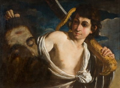 David mit dem Kopf von Goliath, 1630-1660 von Giuseppe Caletti
