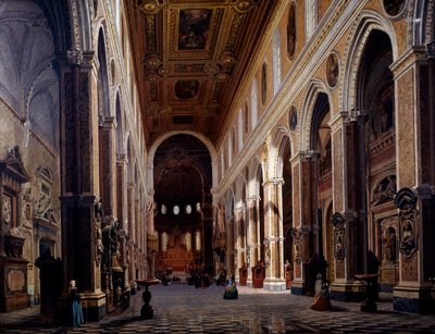 Innenraum der Kathedrale von Neapel von Giuseppe Castiglione