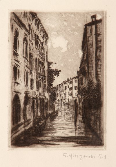 Venezianischer Kanal von Giuseppe Miti Zanetti