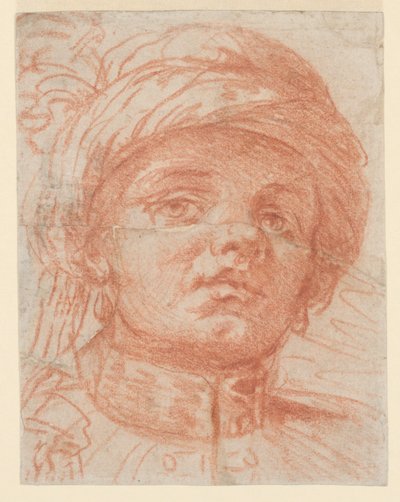 Kopf eines jungen Mannes mit Turban von Giuseppe Nogari