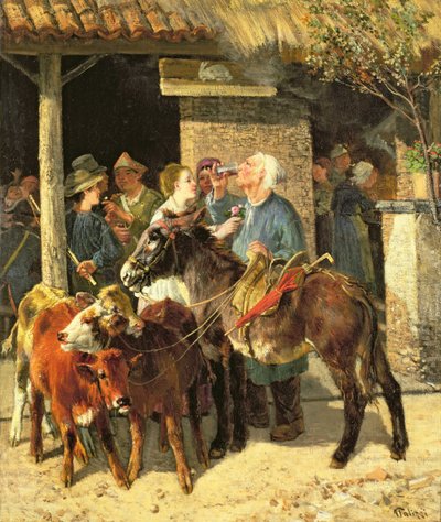 Der Kälberhändler von Giuseppe Palizzi