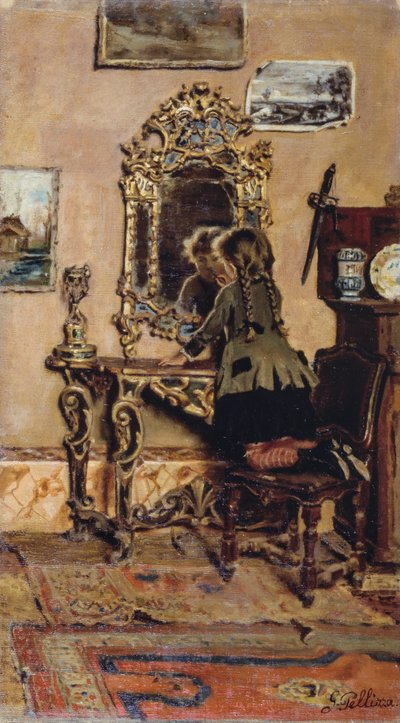 Kleines ehrgeiziges Mädchen von Giuseppe Pellizza da Volpedo