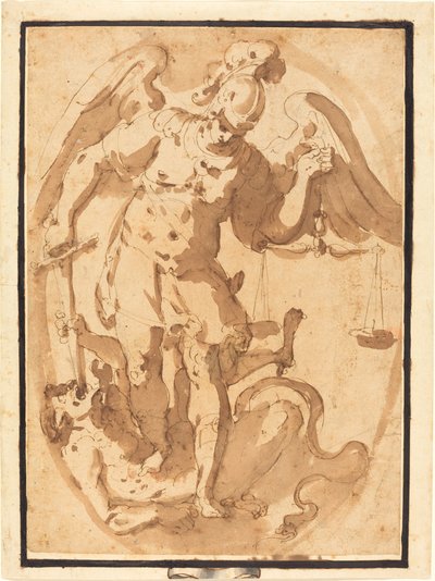 Sankt Michael mit Luzifer von Giuseppe Porta