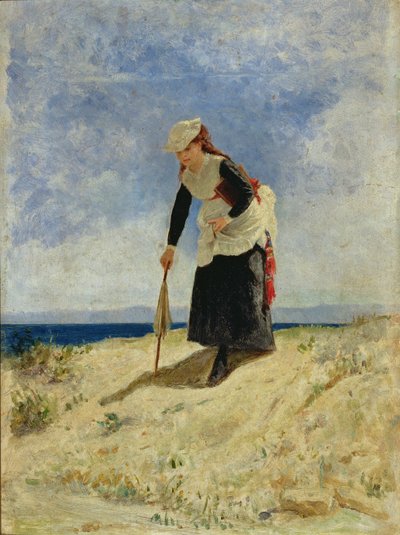 Frau am Strand von Giuseppe de Nittis