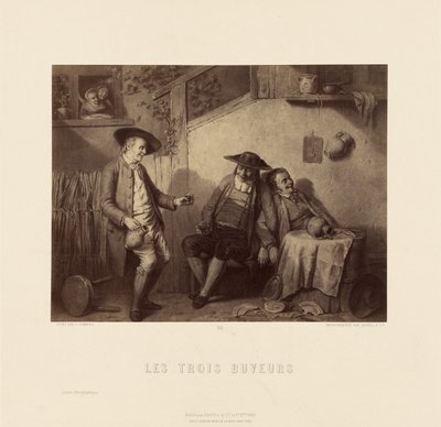 Die drei Trinker von L. Somers von Goupil and Cie.