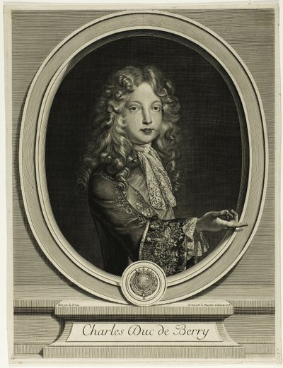 Charles Herzog von Berry von Gérard Edelinck