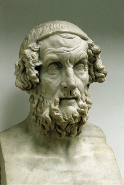 Porträtbüste von Homer von Greek