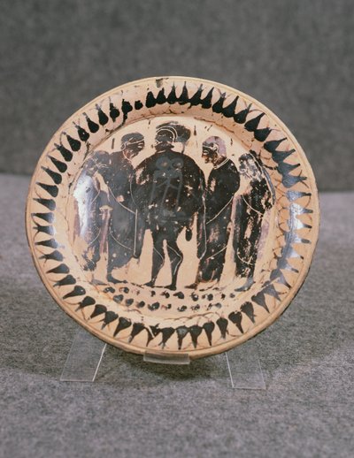 Teller, Vibo Valentia (Hipponion) (Keramik) von Greek School
