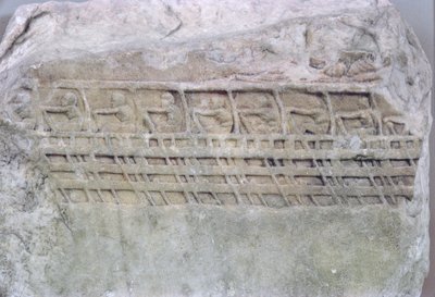 Relief einer Triere von Greek School