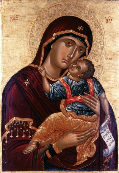 Unsere Liebe Frau der Zärtlichkeit Die Jungfrau Eleusa von Greek icon