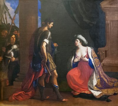 Kleopatra vor Octavianus von Guercino (1591 1666)