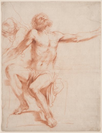 Sitzende männliche Figur von Guercino