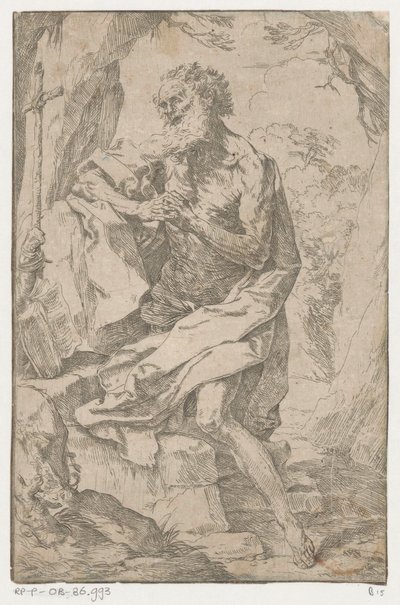 Der heilige Hieronymus in der Wildnis von Guido Reni