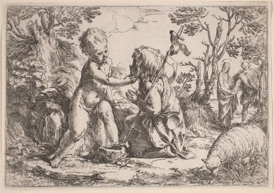 Das Jesuskind und der Heilige Johannes von Guido Reni