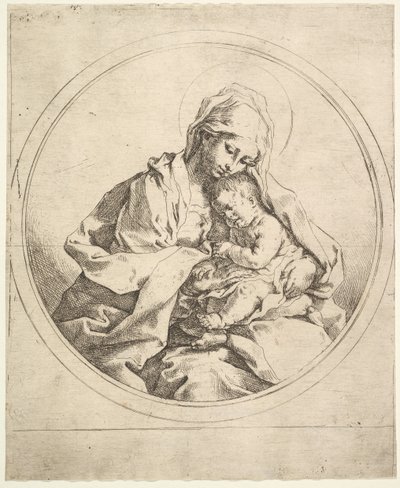 Die Madonna und das Kind im Rund von Guido Reni