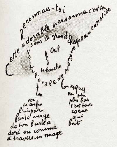 „Erkenne dich selbst“ Gedichtadresse in Lou von Guillaume Apollinaire