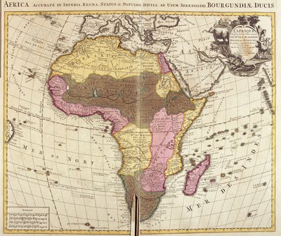 Karte von Afrika von Guillaume Delisle