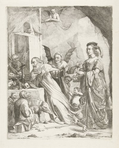 Die Versuchung des Heiligen Antonius von Guillaume Duvivier