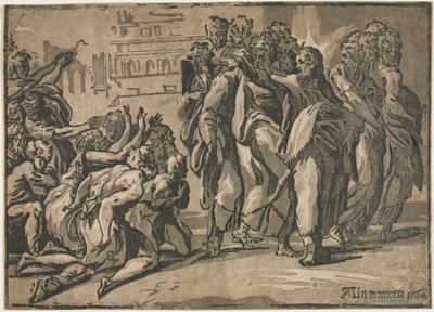Christus heilt die Aussätzigen, 1608 von Guiseppe Rossigliani