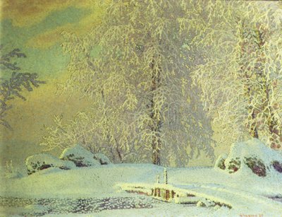 Frost von Gustaf Edolf Fjaestad