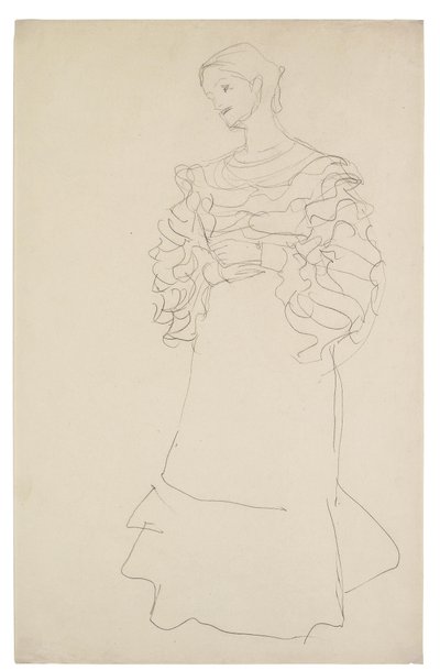 Bildnis Magda Mautner-Markhof (Studie) von Gustav Klimt