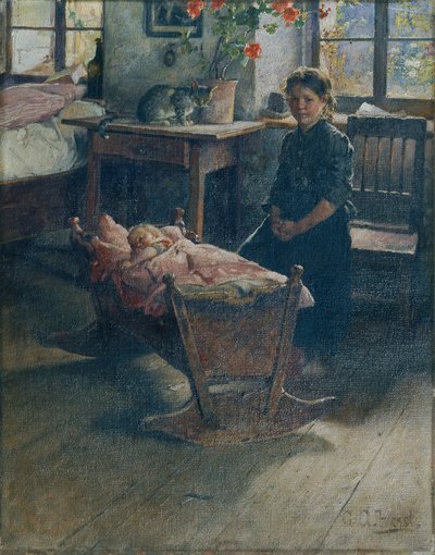 An der Wiege von Gustav Adolf Hessl