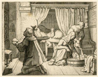 Die Geburt von Martin Luther von Gustav Ferdinand Leopold Konig