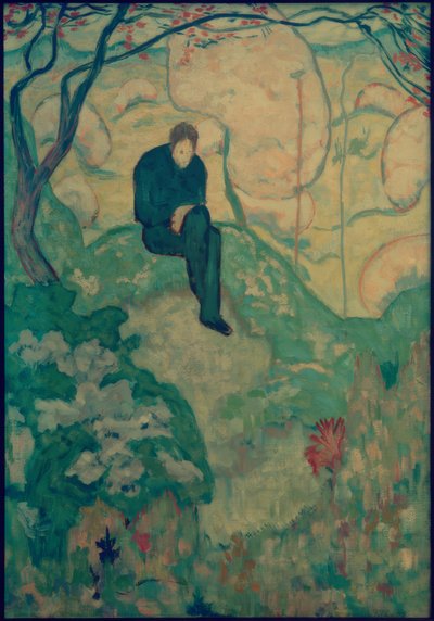 Jüngling in Landschaft von Gustav Gildemeister