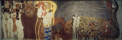 Beethovenfries – Die feindlichen Gewalten von Gustav Klimt