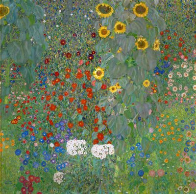 Bauerngarten mit Sonnenblumen, 1905-1906 von Gustav Klimt