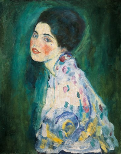 Porträt einer jungen Frau von Gustav Klimt