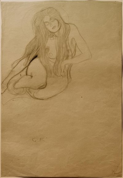 Studie für die Wollust im Beethovenfries von Gustav Klimt
