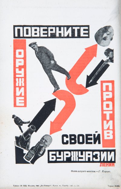Wladimir Lenin, um 1934 von Gustav Klutsis